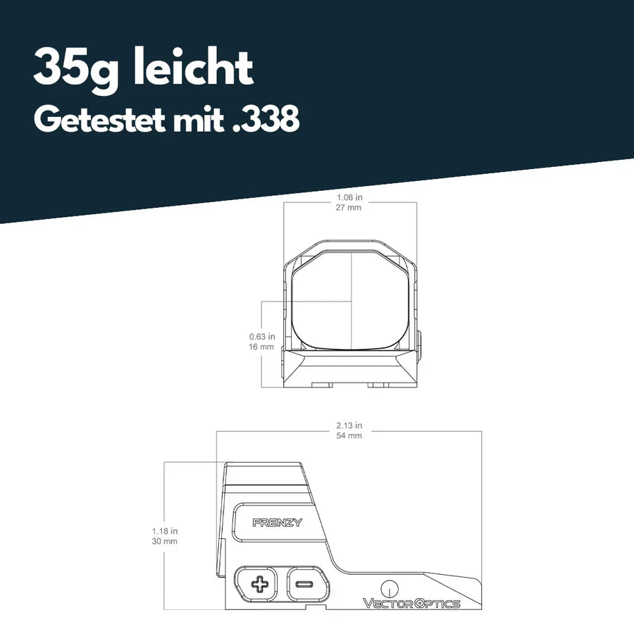 Vector Optics Frenzy 1x20x24 pour CZ Shadow 2 OR