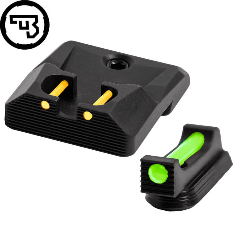 CZ P-10 fixed sight set with fiber optics | type B