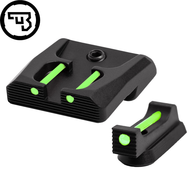 CZ P-07, CZ P-09 fixed sight set with fiber optics | type B
