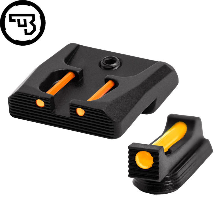 CZ P-07, CZ P-09 fixed sight set with fiber optics | type B