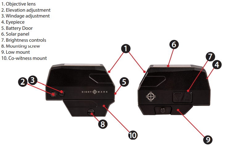 Sightmark Volta Solar Red Dot Vizier
