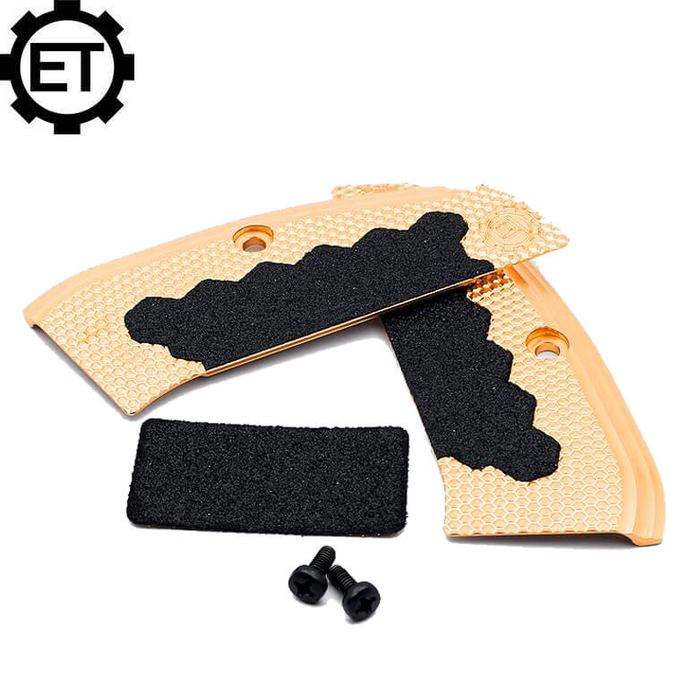 CZ 75B & SP-01, CZ TS 2, CZ Shadow 2 plaquettes de poignée laiton ET