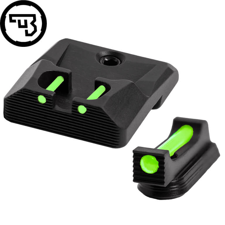 CZ P-10 fixed sight set with fiber optics | type B