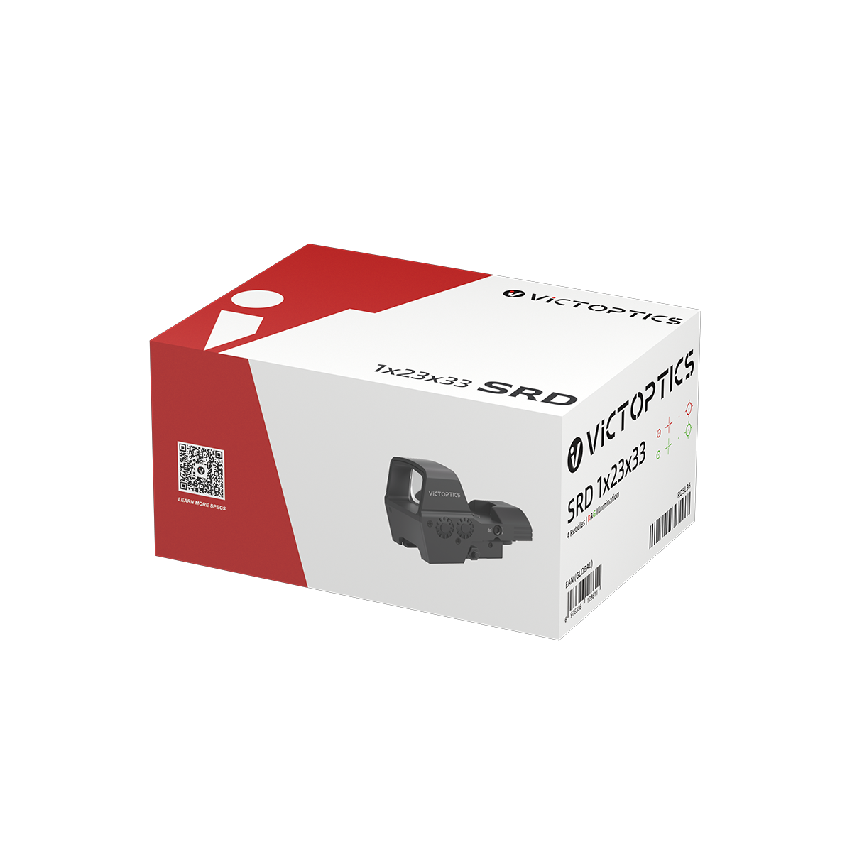 VictOptics SRD 1x23x33 Four-Reticle red dot vizier
