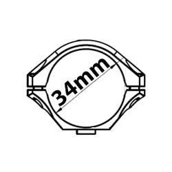 Richtkijkers met een diameter van 34 mm