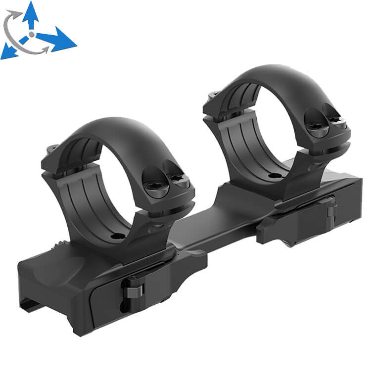 1 inch scope rings [25,4mm] | short Picatinny QD Ergo base JK-N