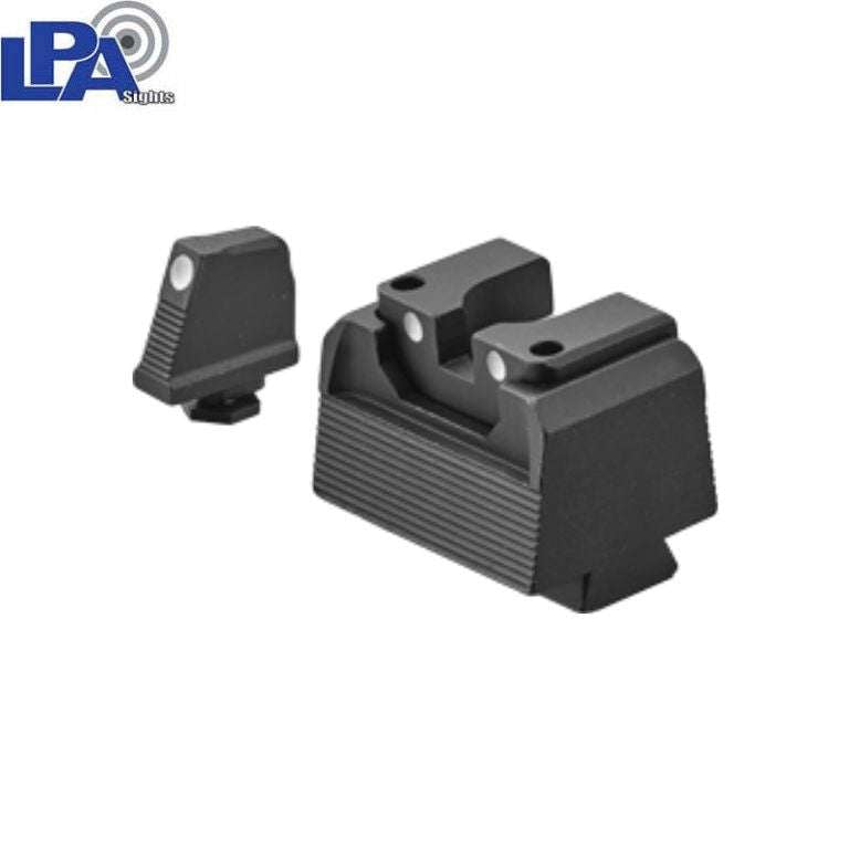 CZ Shadow 2 Carry semi-adjustbare hoge richtmiddelen set | met witte stippen