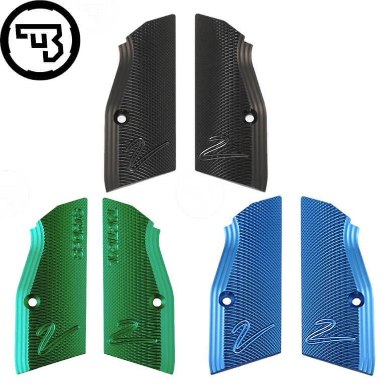 CZ TS 2, CZ Shadow 2, CZ 75B & SP-01 short alu plaquettes de poignée
