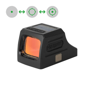Rode stippen met Holosun K-serie voetafdruk
