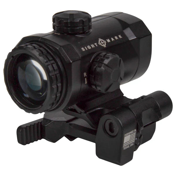 Sightmark XTM-3 grossisseur 3x avec montage point rouge LQD flip to side 
