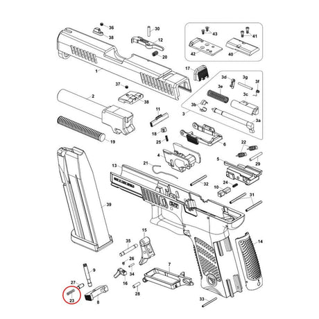 CZ P-10 magazijnpalveer