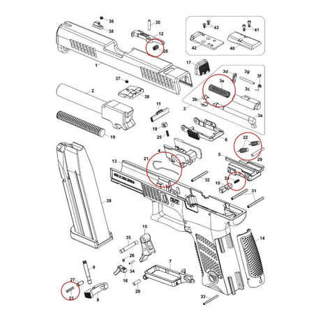 CZ P-10 set veren