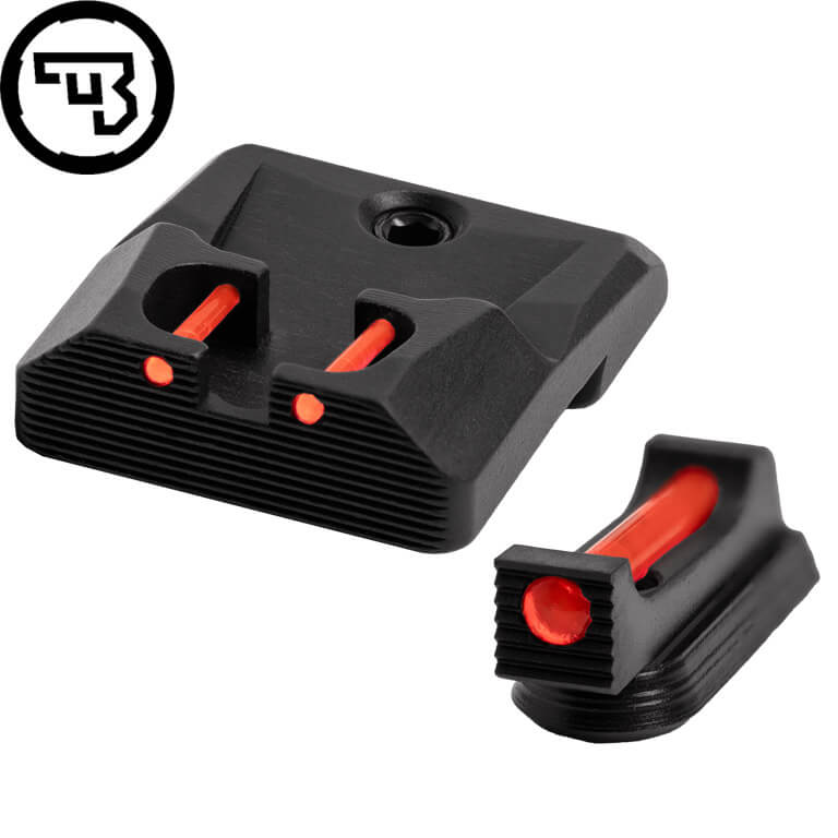 CZ P-10 fixed sight set with fiber optics | type B
