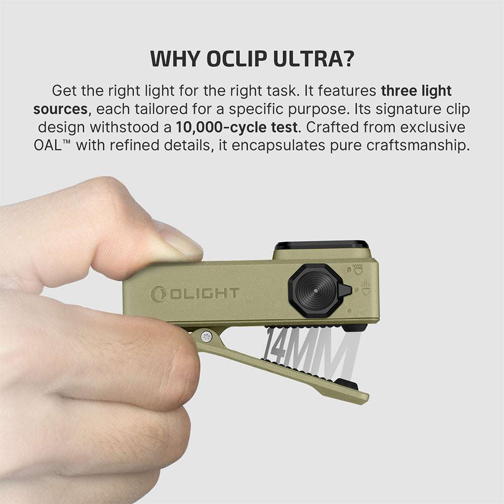 Olight Oclip Ultra | 3-in-1 clip-on EDC lamp | 530 lm
