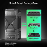 Olight Ostation 2 | slimme AA/AAA batterijlader | 3-in-1