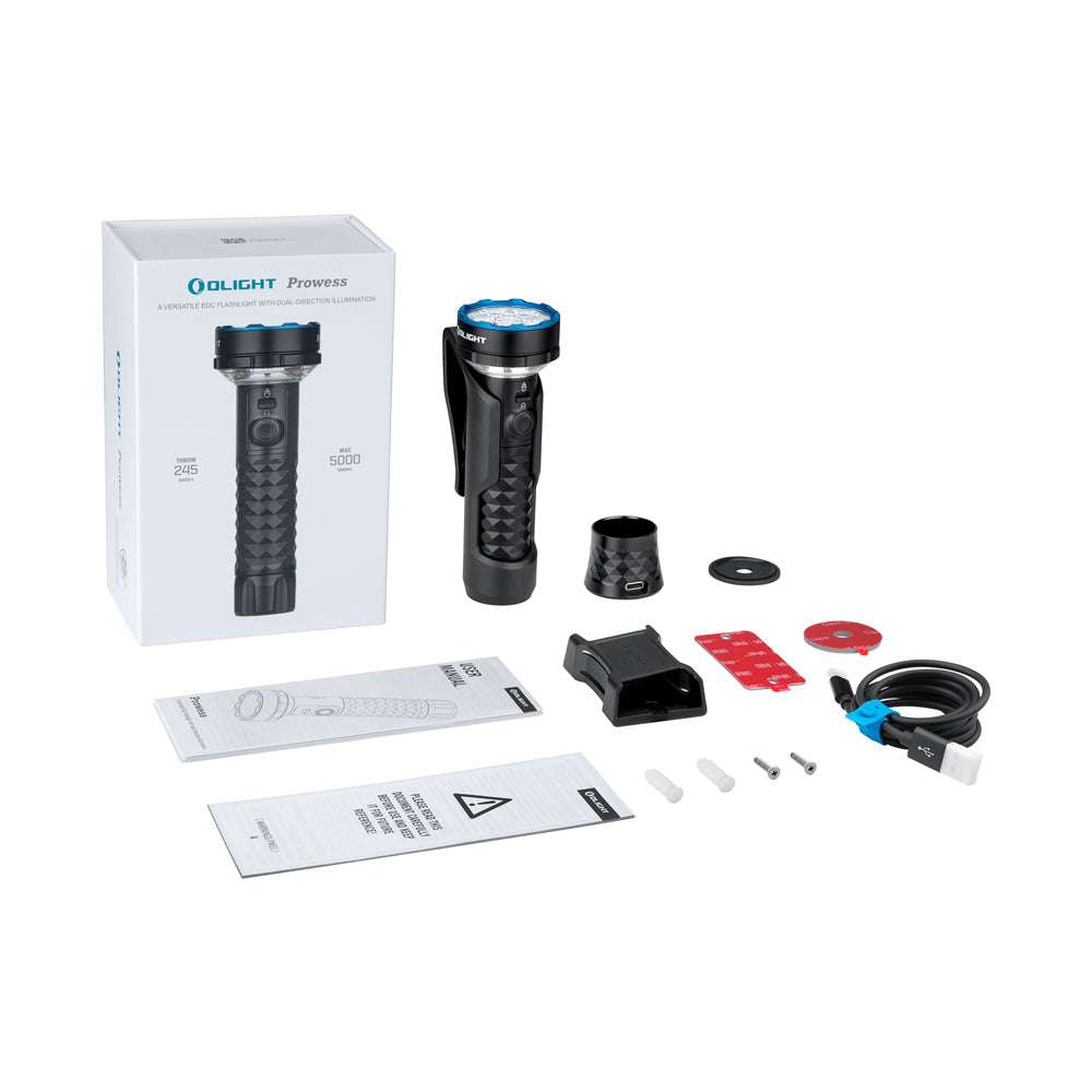 Olight Prowess | lampe avec éclairage bidirectionnel | 5.000 lm