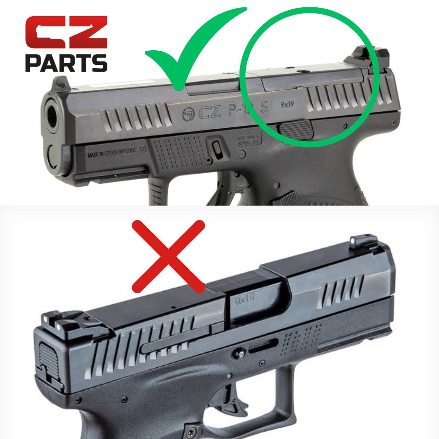 CZ P-10 OR adapterplaat | Shield RMSc & Holosun K-series footprint 